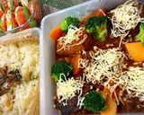 彼氏ごはん♡煮込みハンバーグ作り方5写真