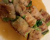 ♡簡単！レタス肉巻きポン酢♡作り方4写真