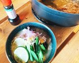 【参鶏湯】→【フォー】キャンプ飯作り方5写真