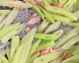 ふきとベーコンの塩味炒め作り方4写真