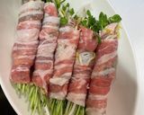 豆苗ともやしの豚肉巻き作り方2写真