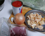 豚肉とタケノコのエスニック風トマト煮込み作り方1写真