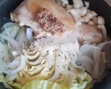 キャベツと鶏肉のワイン蒸し♡フレンチ作り方4写真