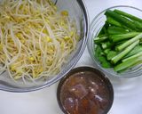 簡単！もやしとニラの茎のピリ辛炒め作り方1写真