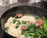 【簡単】菜の花のソーメンチャンプルー作り方4写真
