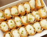 こどもの日には、豆ご飯入りの、お稲荷さん作り方7写真