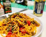 キノコのラグースパゲッティ483kcal作り方5写真