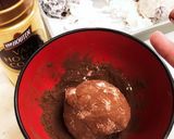 減量にも　いちご大福みたいなカカオあん作り方1写真