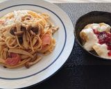 シメジとベーコンの和風パスタ作り方6写真