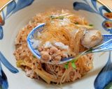 麻婆春雨丼作り方8写真
