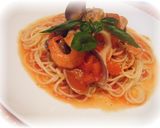 シーフードとトマトの冷製パスタ作り方9写真