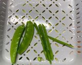 絹さやちくわ炒め作り方1写真