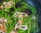 絹さやちくわ炒め作り方4写真