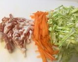 ゆり根入り野菜巾着煮作り方2写真
