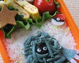 水色の薄焼き卵（キャラ弁用）作り方12写真