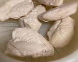 ササミとキャベツのレンチンサラダ作り方1写真