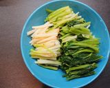 根三つ葉をおいしく　わさび醤油で！作り方5写真