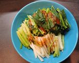 根三つ葉をおいしく　わさび醤油で！作り方7写真