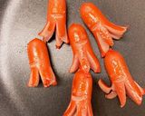 タコさん踊る♪ジャガイモチーズオムレツ作り方2写真