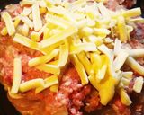 チキンの上にハンバーグ作り方8写真