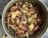 ソロキャンプ用・ホタルイカの炊き込みご飯作り方7写真