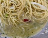 長葱たっぷり！簡単 本格ペペロンチーノ作り方5写真
