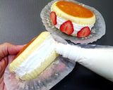 簡単♡チーズ蒸しケーキでマリトッツォ作り方3写真