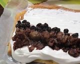栗の渋皮煮入り　しあわせ　ロールケーキ作り方9写真