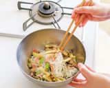 めんつゆで簡単!なすと枝豆の冷製ビーフン作り方5写真