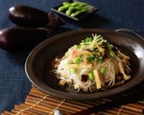 めんつゆで簡単!なすと枝豆の冷製ビーフン作り方6写真