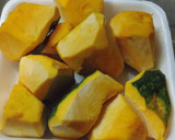 ほっこりかぼちゃバターの煮っころがし作り方1写真