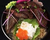 卯月12　ステーキ丼弁当作り方3写真