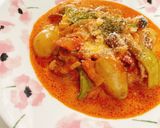 超簡単♡鶏肉のトマトクリーム煮込み作り方12写真