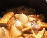 電気圧力鍋で作るチキンあつ揚げ大根の煮物作り方3写真