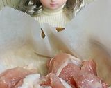 リカちゃん♡鶏肉 絹さや白だしで炊いたん作り方3写真