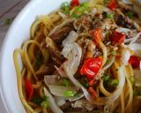 新玉ねぎ＆オイルサーディンの和風パスタ作り方11写真