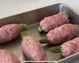 簡単♪アスパラの豚つくね作り方4写真