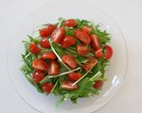 水菜とトマトのサラダ作り方1写真