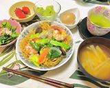 今日の夕飯のおかずは、かた焼きそば♬作り方10写真