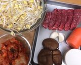 牛肉と豆もやしのピリ辛スープ作り方1写真