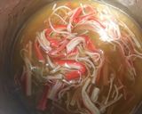 カニカマとネギの甘酢あんかけ玉子丼作り方7写真