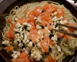 ズッキーニとサーモンのパスタ作り方7写真