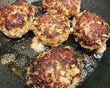 エリンギとアスパラ添え照り焼きハンバーグ作り方3写真