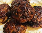 エリンギとアスパラ添え照り焼きハンバーグ作り方4写真