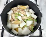 ご飯進む味染み＊鶏手羽中と大根の煮物＊作り方4写真