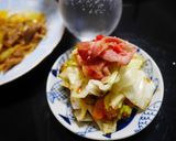 鯨ベーコンときゃべつの炒めもの作り方4写真