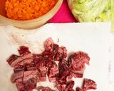 子供も食べる♡肉ピラフ作り方1写真