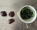 生スピルリナ餡の道明寺スイーツ作り方5写真