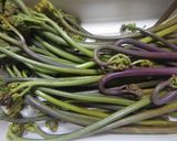味噌味の…「芹とワラビの白和え」作り方1写真