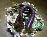 味噌味の…「芹とワラビの白和え」作り方8写真